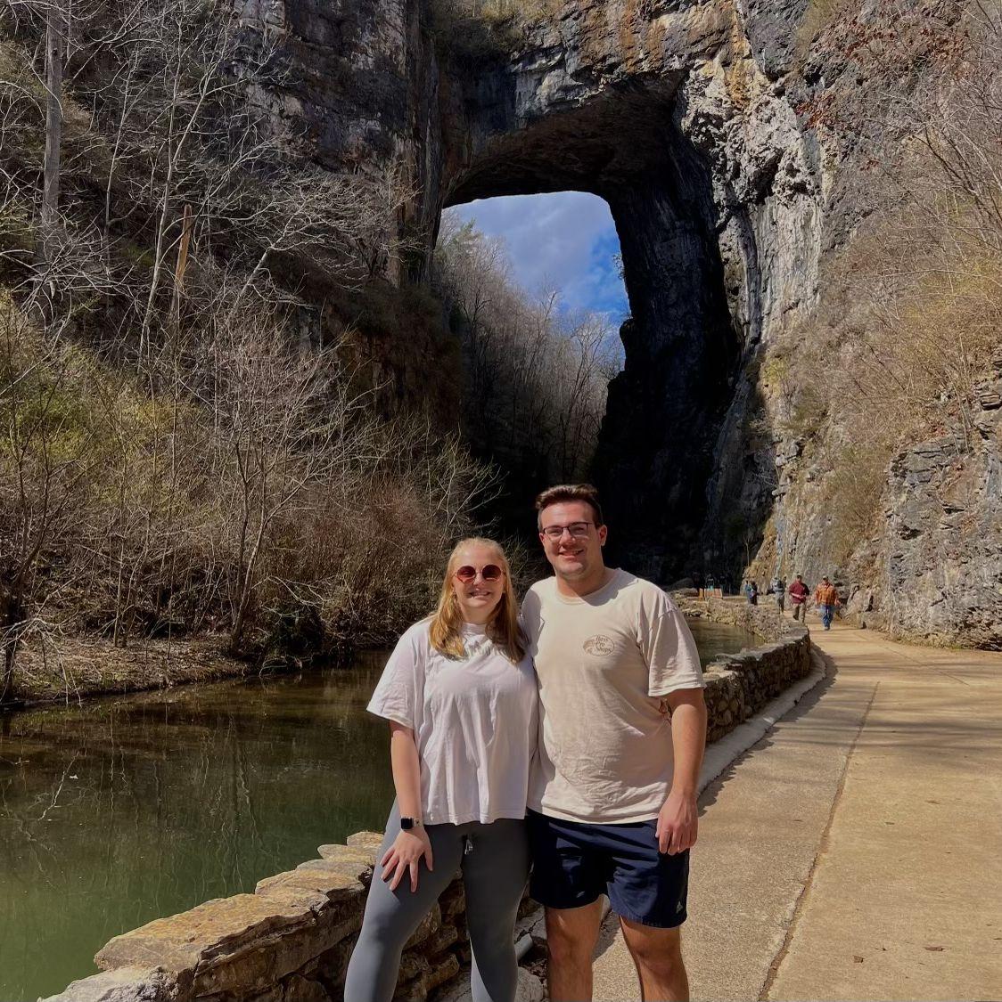 03/19/2022- Visiting the Natural Bridge in Virginia with school friends