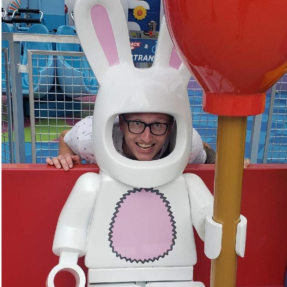 Tyler's a bunny at Legoland 2021