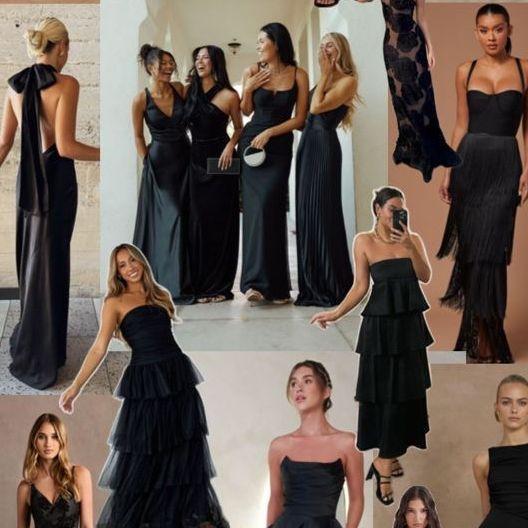 Think sleek, chic, and elegant! No blinding sequins or glitter explosions. Keep jewelry minimal and skip bright colors. Classic, stylish, and effortlessly sophisticated is the vibe.