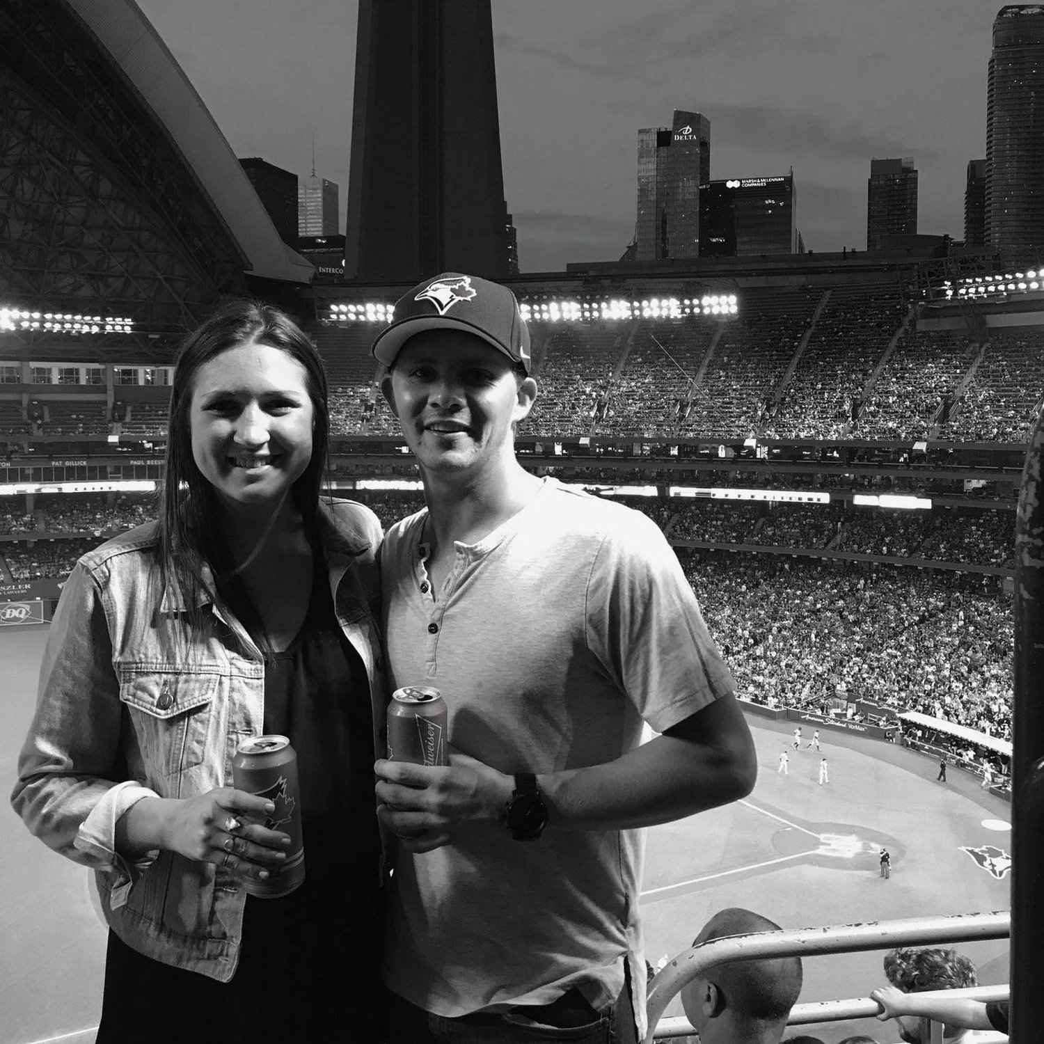 2017. Our first trip to Toronto for a blue jays game, while in town celebrating Stephen's brother Michael and his new wife, Ritika!