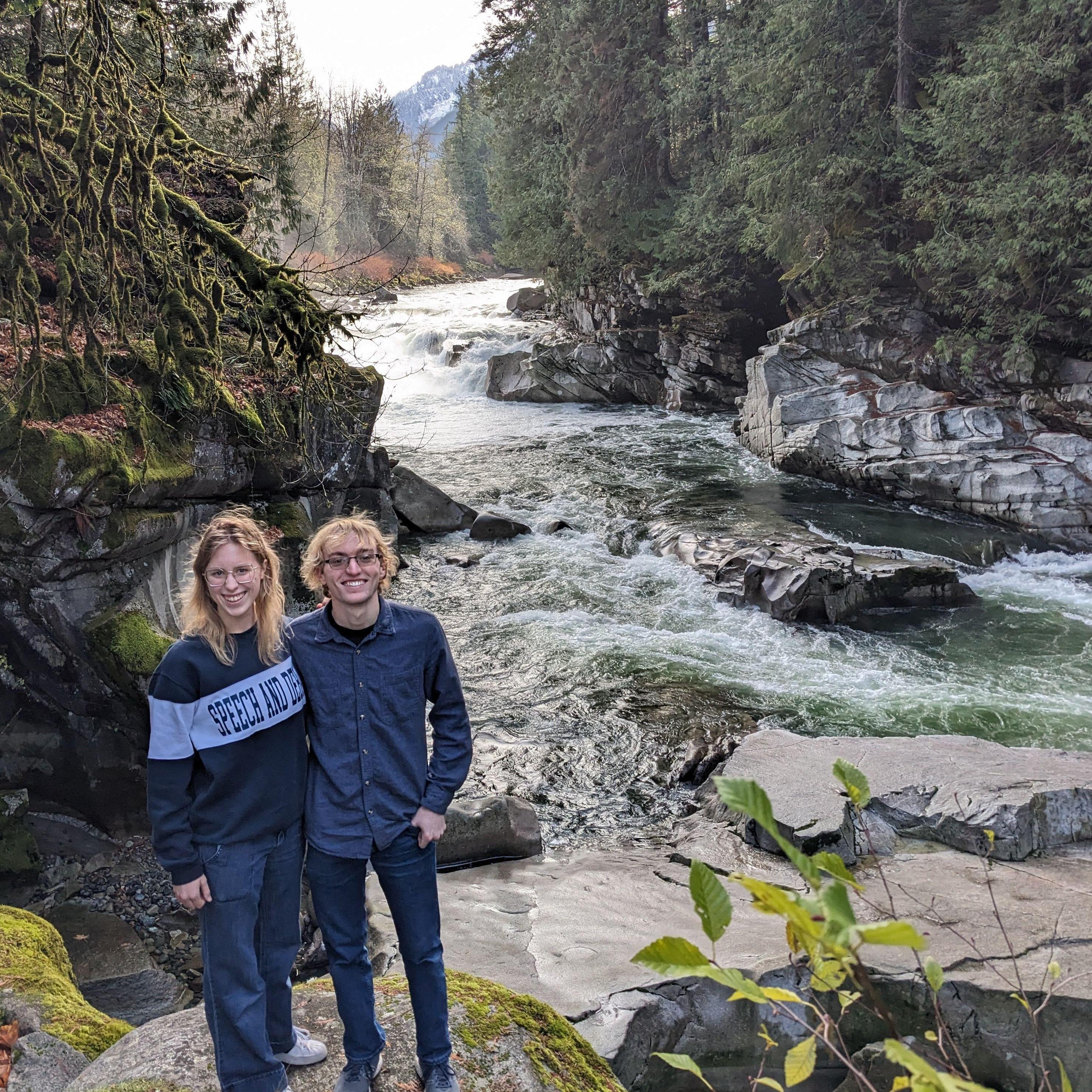 Stopping by the Wenatchee River on the way to Leavenworth, WA