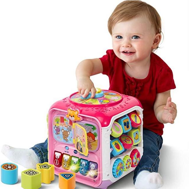 VTech Sort and Discovery Activity Cube - Pink