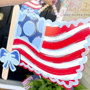 Handmade Patriotic Door Hanger