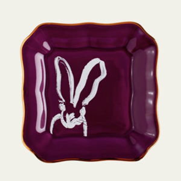 aubergine bunny plate