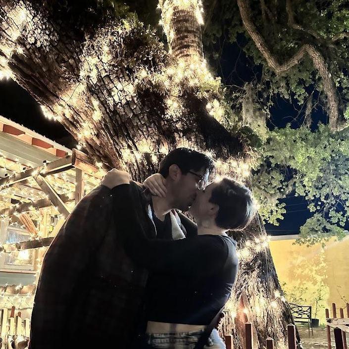 A kiss under the lover's tree means your love will last forever!