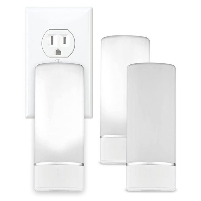Sunbeam 3 Pack, Change Between 13 Colors, 5-in-1 Automatic Dusk to Dawn Motion Sensing for Bedrooms, Nurseries, Hallways & Stairways. Turns On During Power Failure or When Removed from Outlet