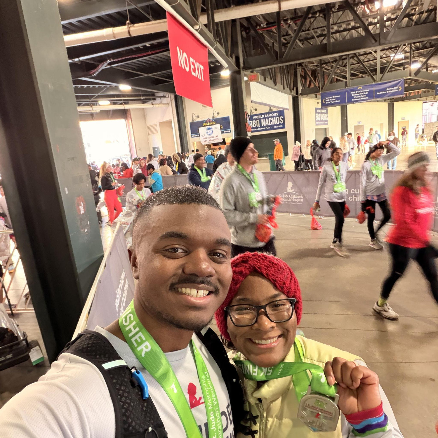 We motivate each other to have new experiences - our first 5K!