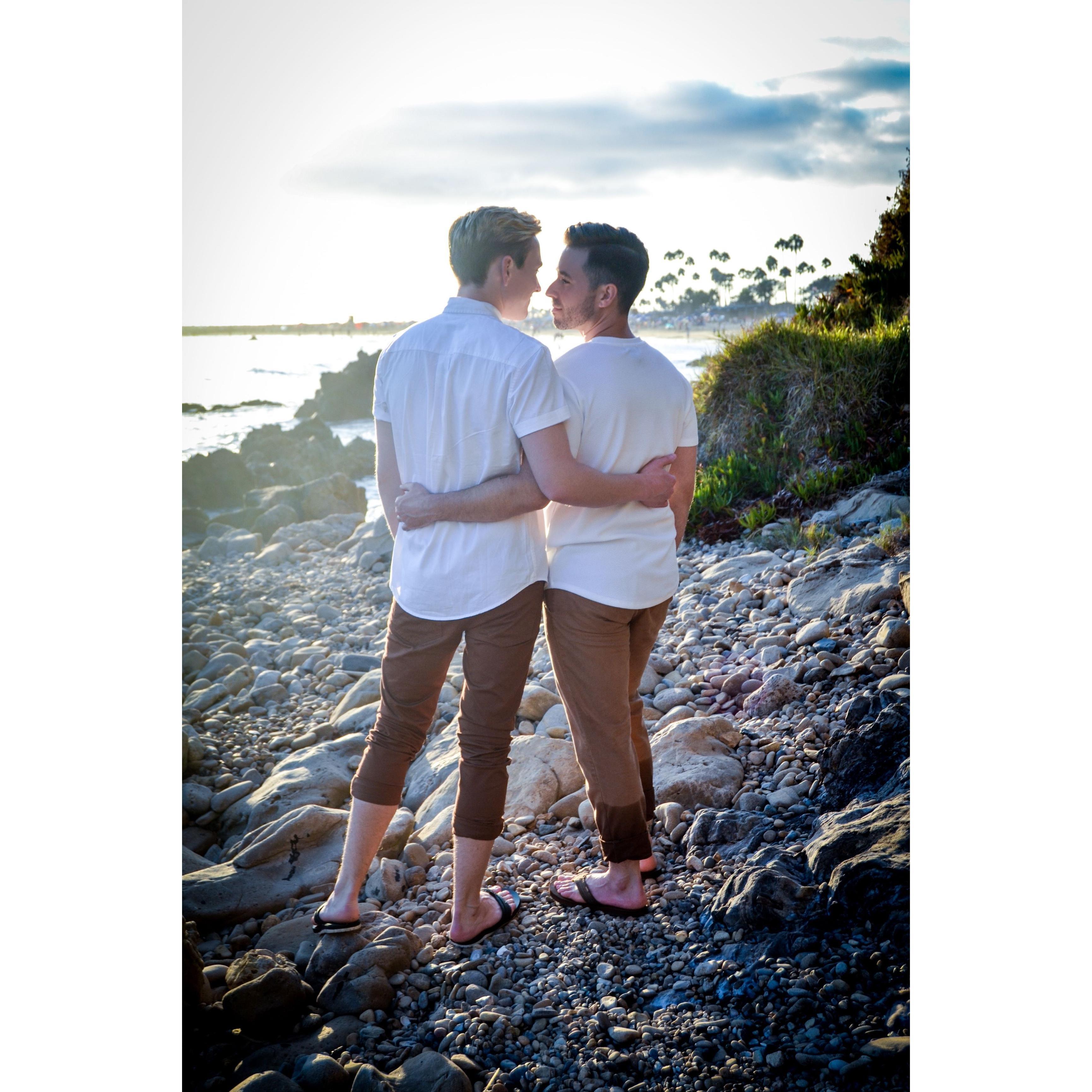Taken from our engagement photo shoot in Corona Del Mar.