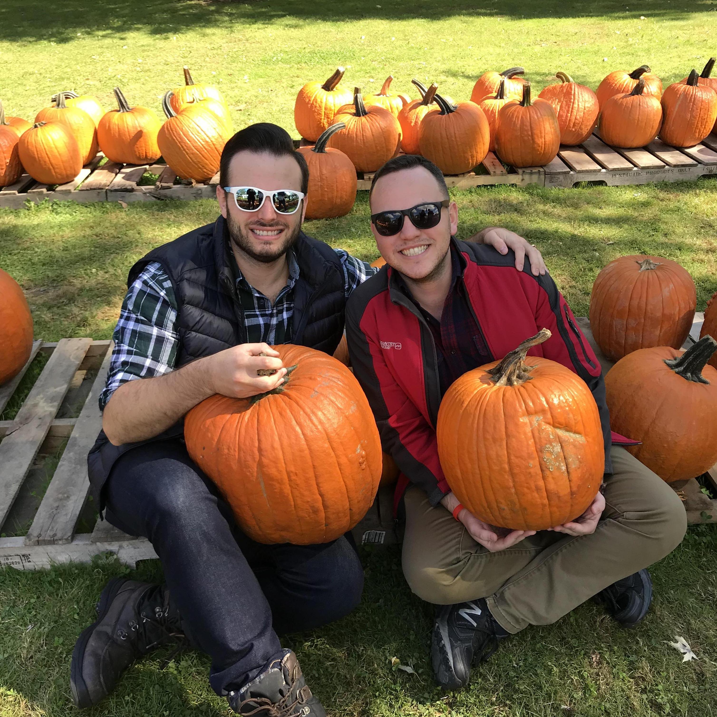 Doing "fall shit" for Patrick's birthday