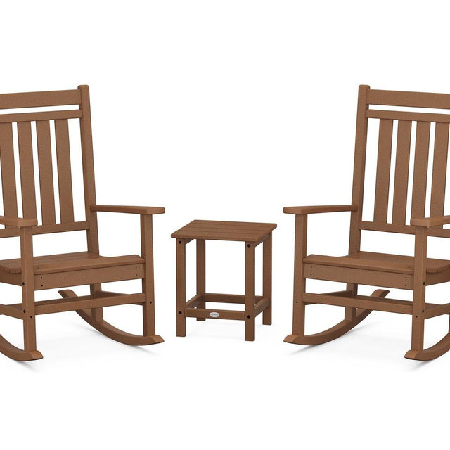 Estate 3-Piece Rocking Chair Set with Long Island 18 Side Table