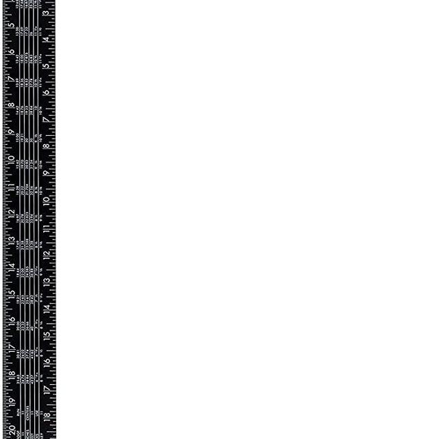 POWERTEC 80008 Steel Framing Square with Rafter Tables | 16-Inch by 24-Inch L Shaped Tool - Black