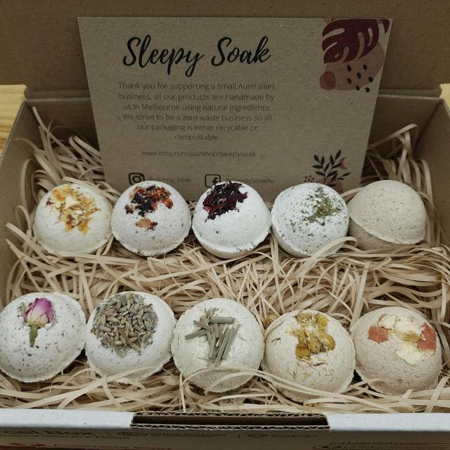 Mixed Natural Small Bath Bomb Gift Set Pack of 10