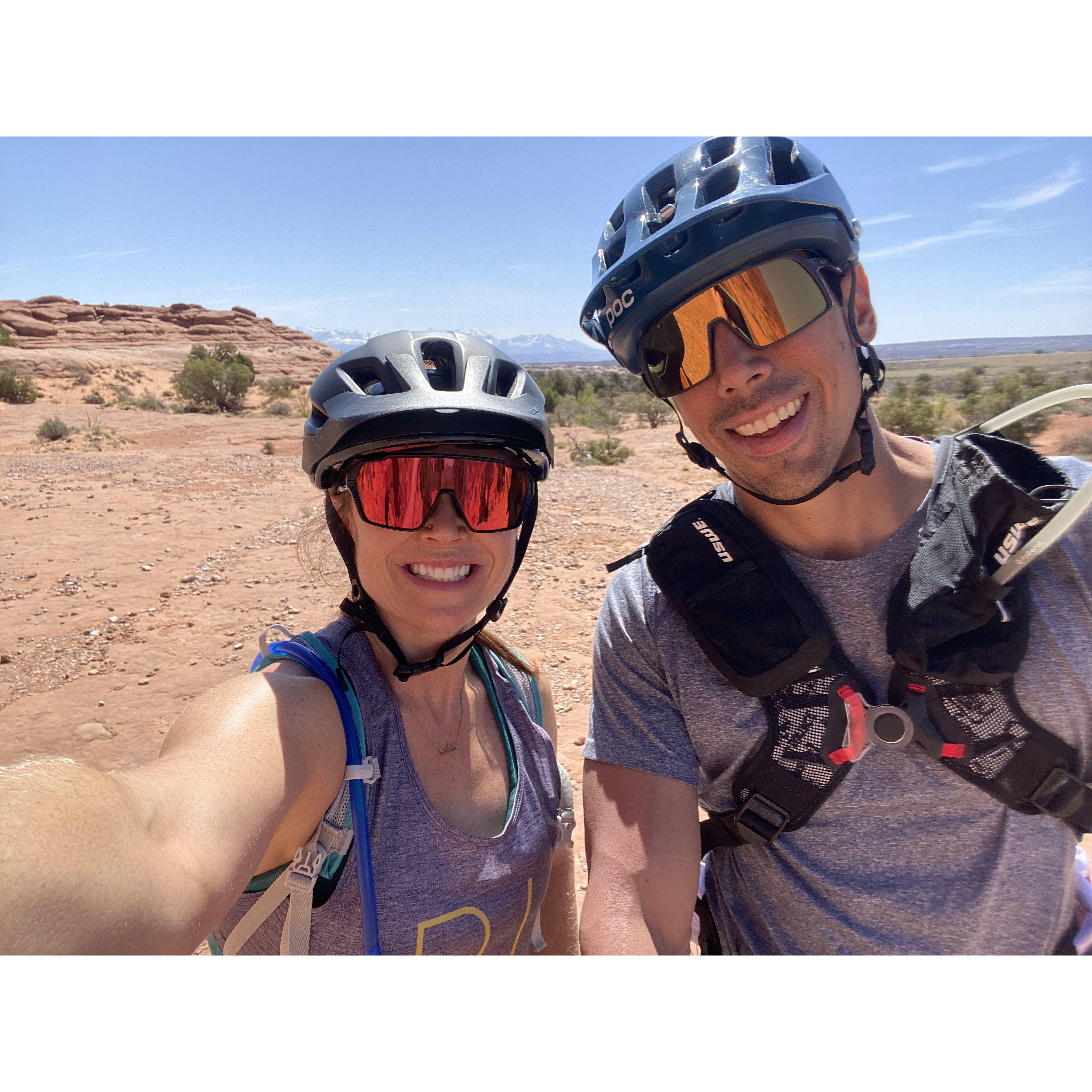 Some mountain biking in Moab