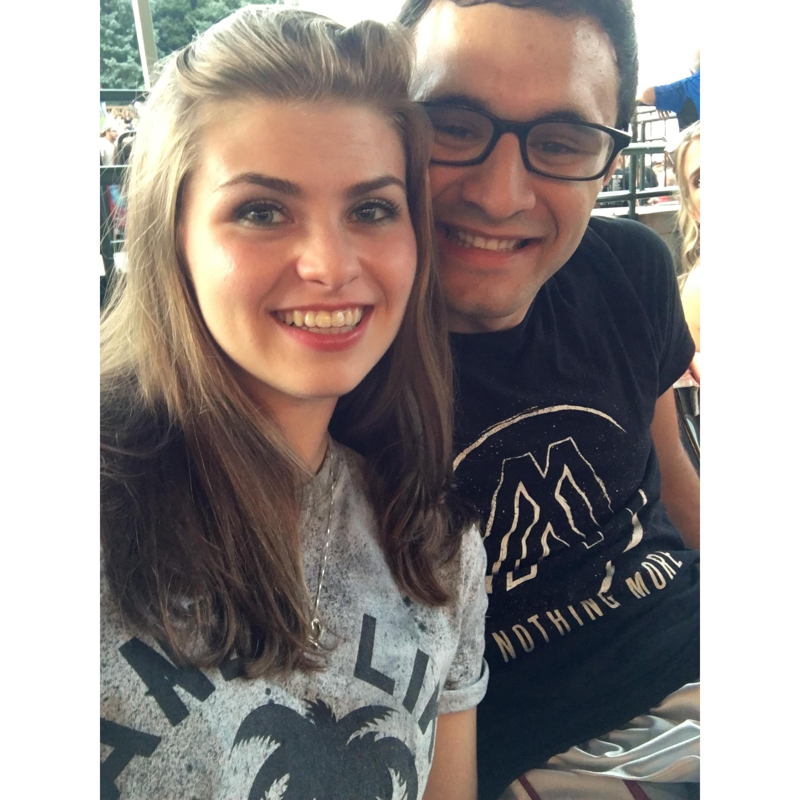 One of the many rock concerts we've gone to over the years