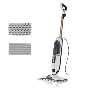 Shark SteamSpot Steam Mop with Steam Blaster Technology, 3 Steam Modes, 2 Washable Pads, XL Removable Water Tank, Lightweight, Steam Cleaner for sealed Hard Floors, Hardwood, Tile, Laminate, S2001