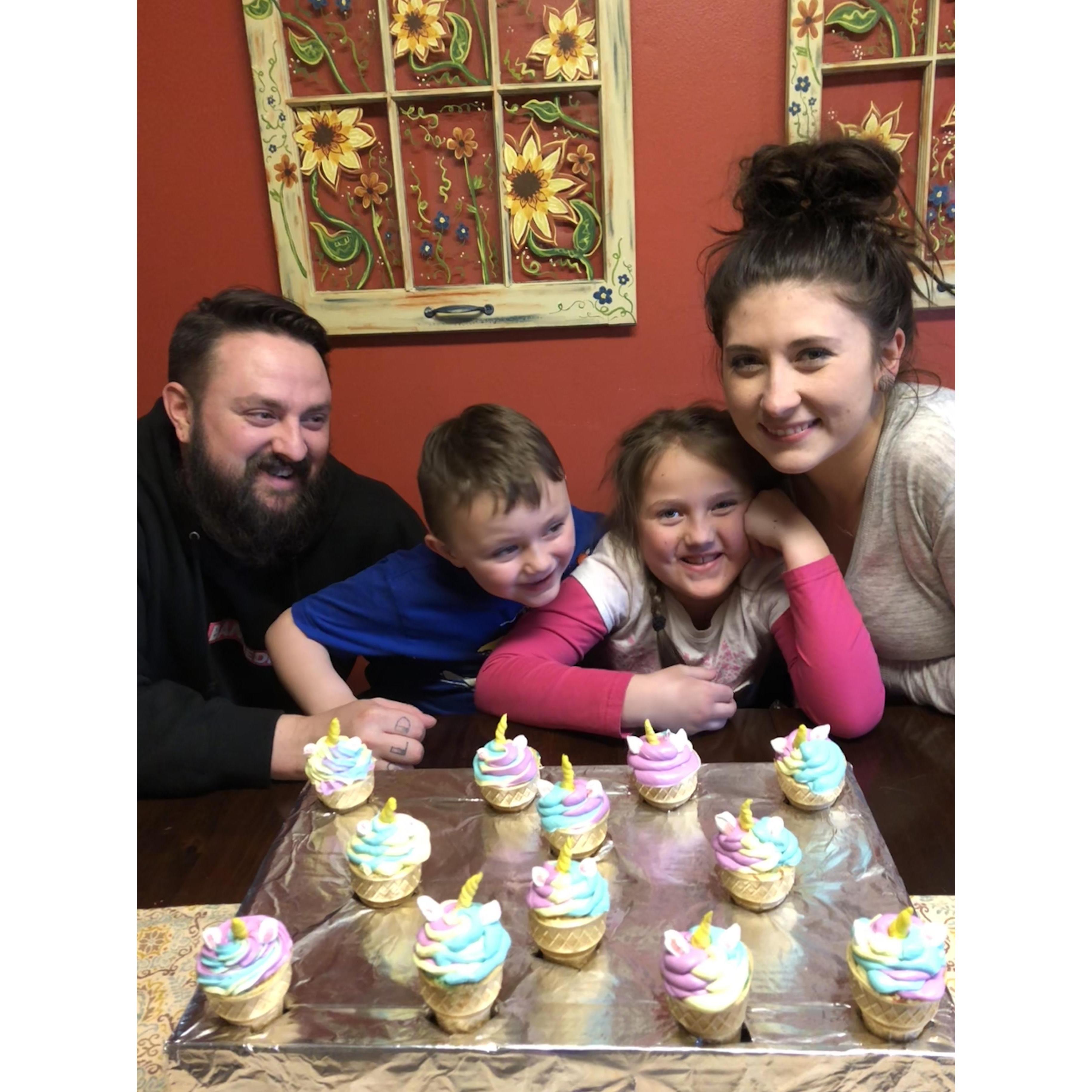 Birthday's and unicorn cupcakes