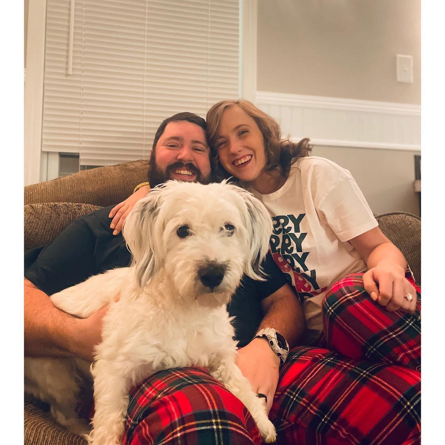 Our first (and only!) engaged Christmas. :)