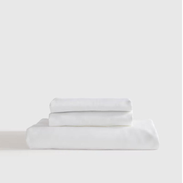Bamboo Fitted Sheet Set - White, Queen