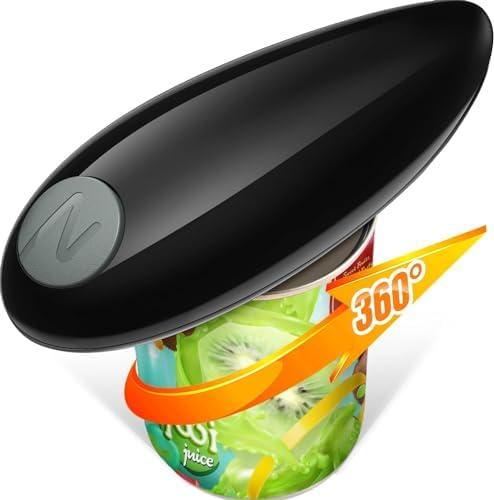 Electric Can Opener, Handheld One Touch Automatic Can Openers Fit Different Can Sizes and Shape with No Sharp Edges for Kitchen, Kitchen Gadgets for Senior, Arthritis, Chefs