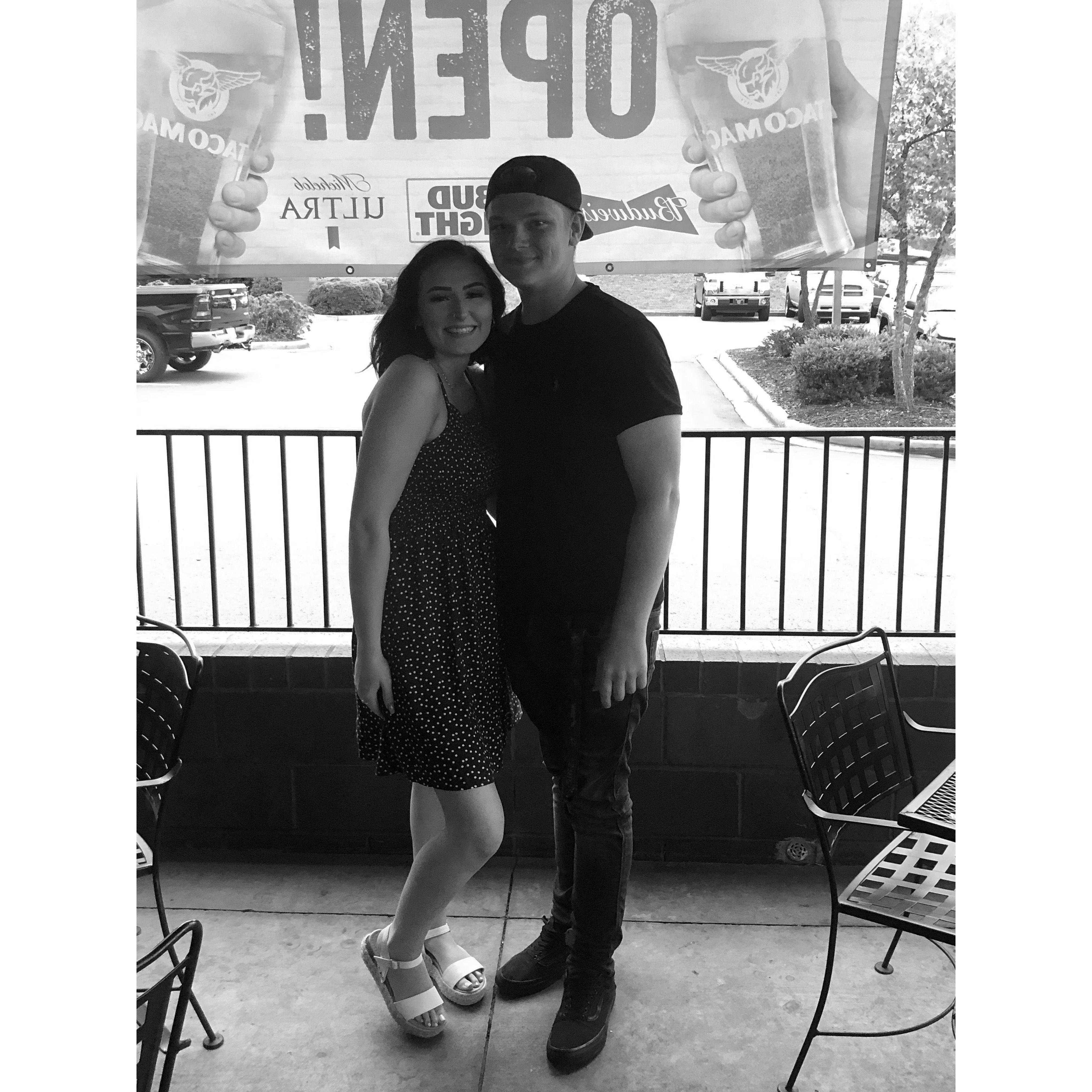 Our first picture together in 2020