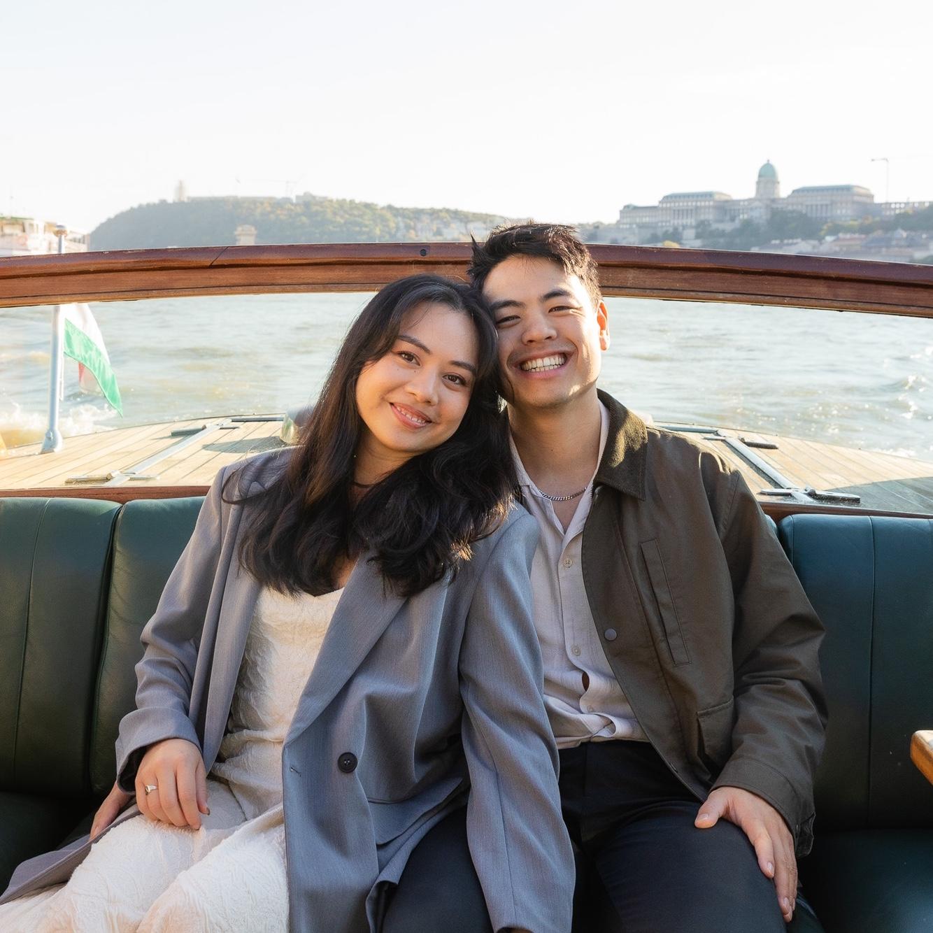 enjoyed a beautiful boat tour on the Danube where we became engaged!