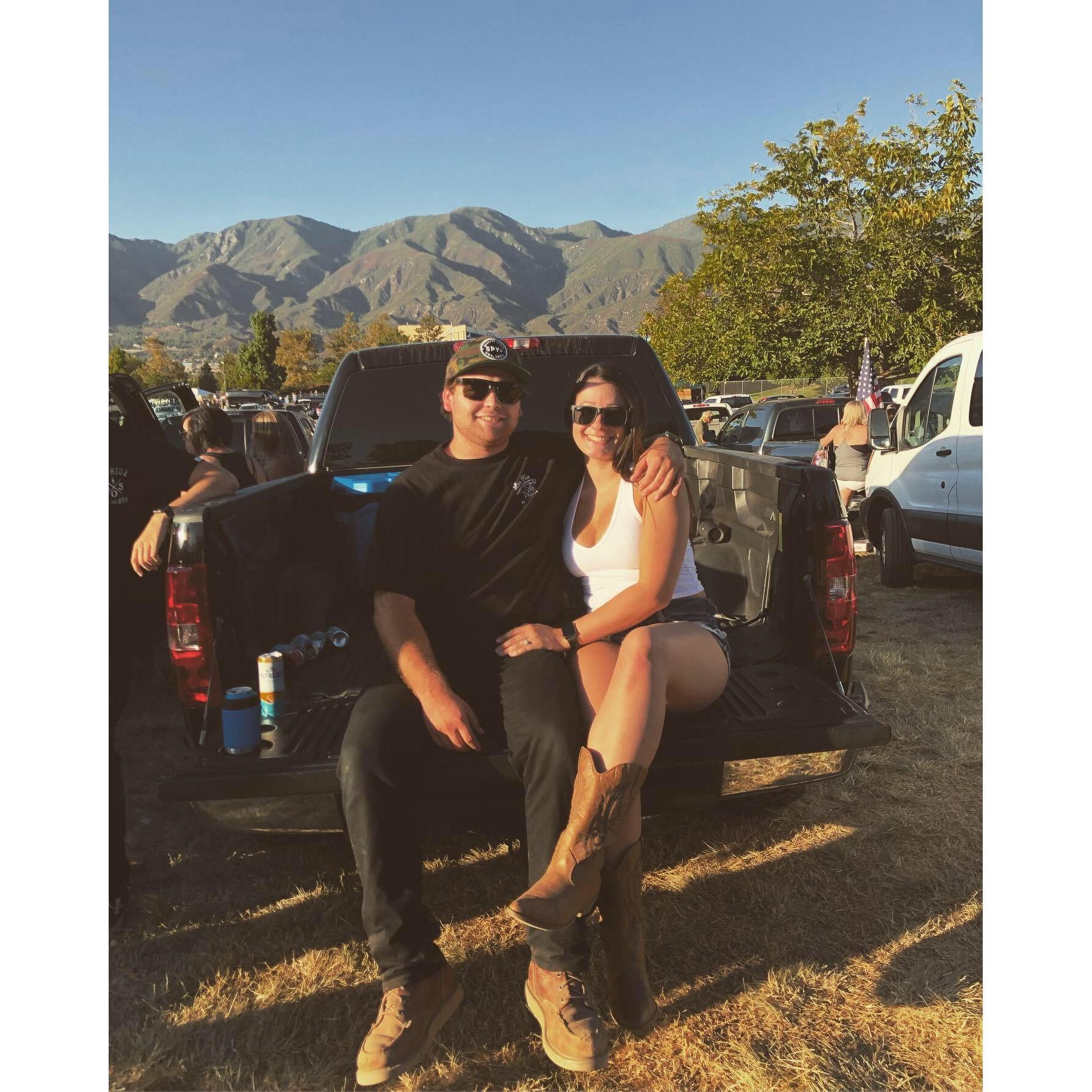 one of many concerts we've been to