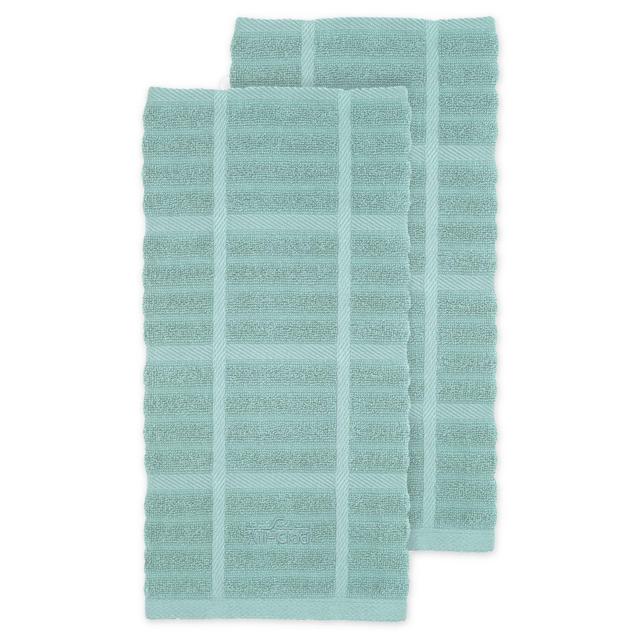 All-Clad Solid Kitchen Towels in Rainfall (Set of 2)