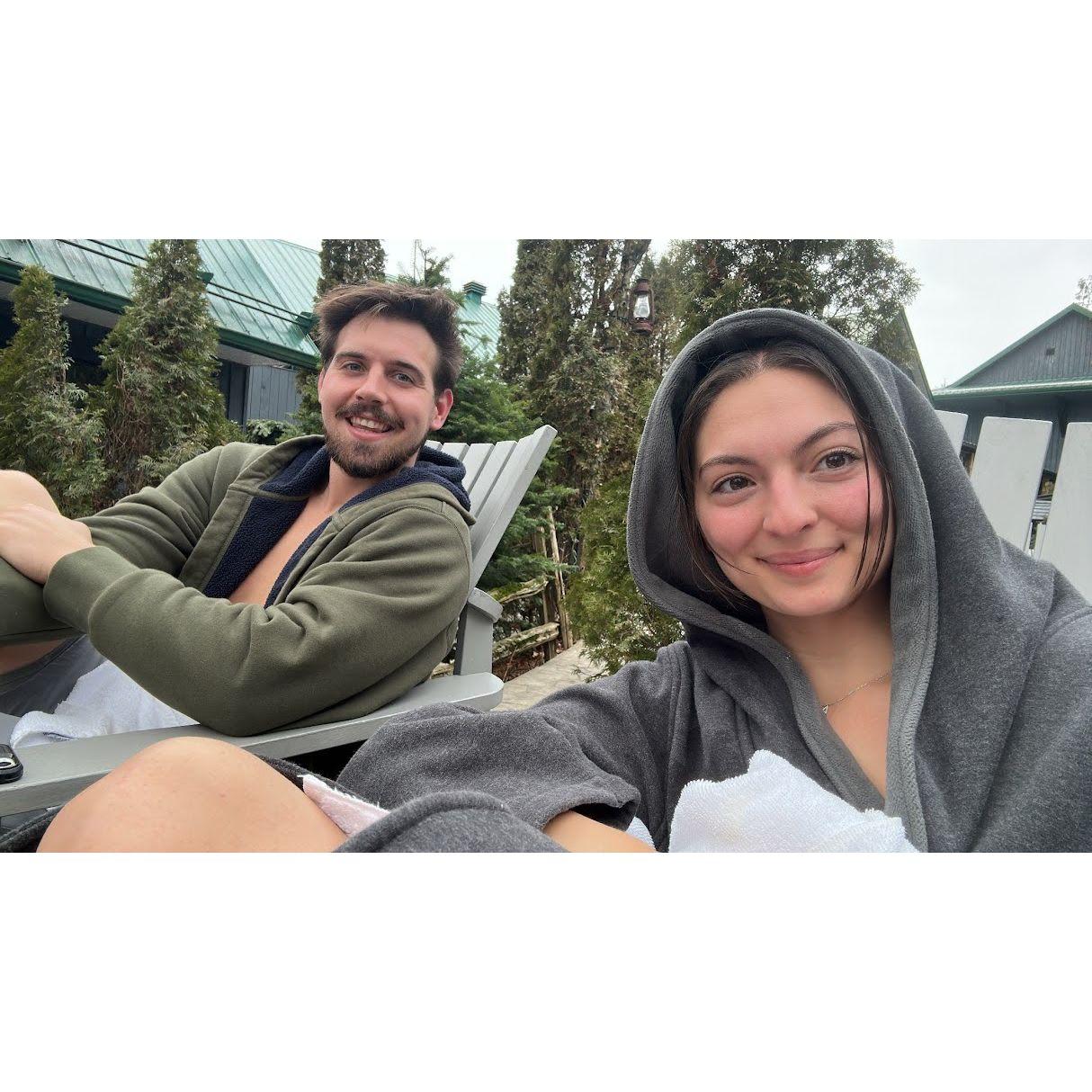 Ian's 27th Birthday at the Nordic Spa in Magog (Canada 2023)