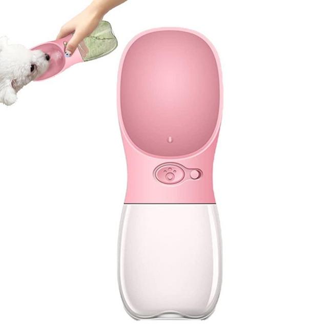 MalsiPree Dog Water Bottle, Leak Proof Portable Puppy Water Dispenser with Drinking Feeder for Pets Outdoor Walking, Hiking, Travel, Food Grade Plastic