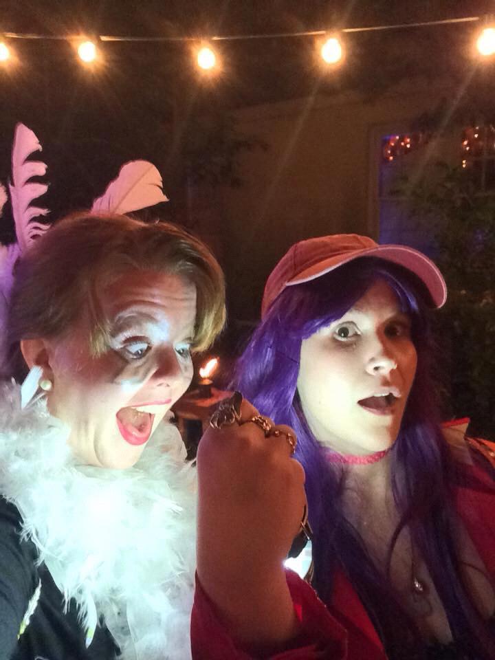 Beth coordinated 2018’s Halloween costume with me! I was a Moth, she was my Lamp <3