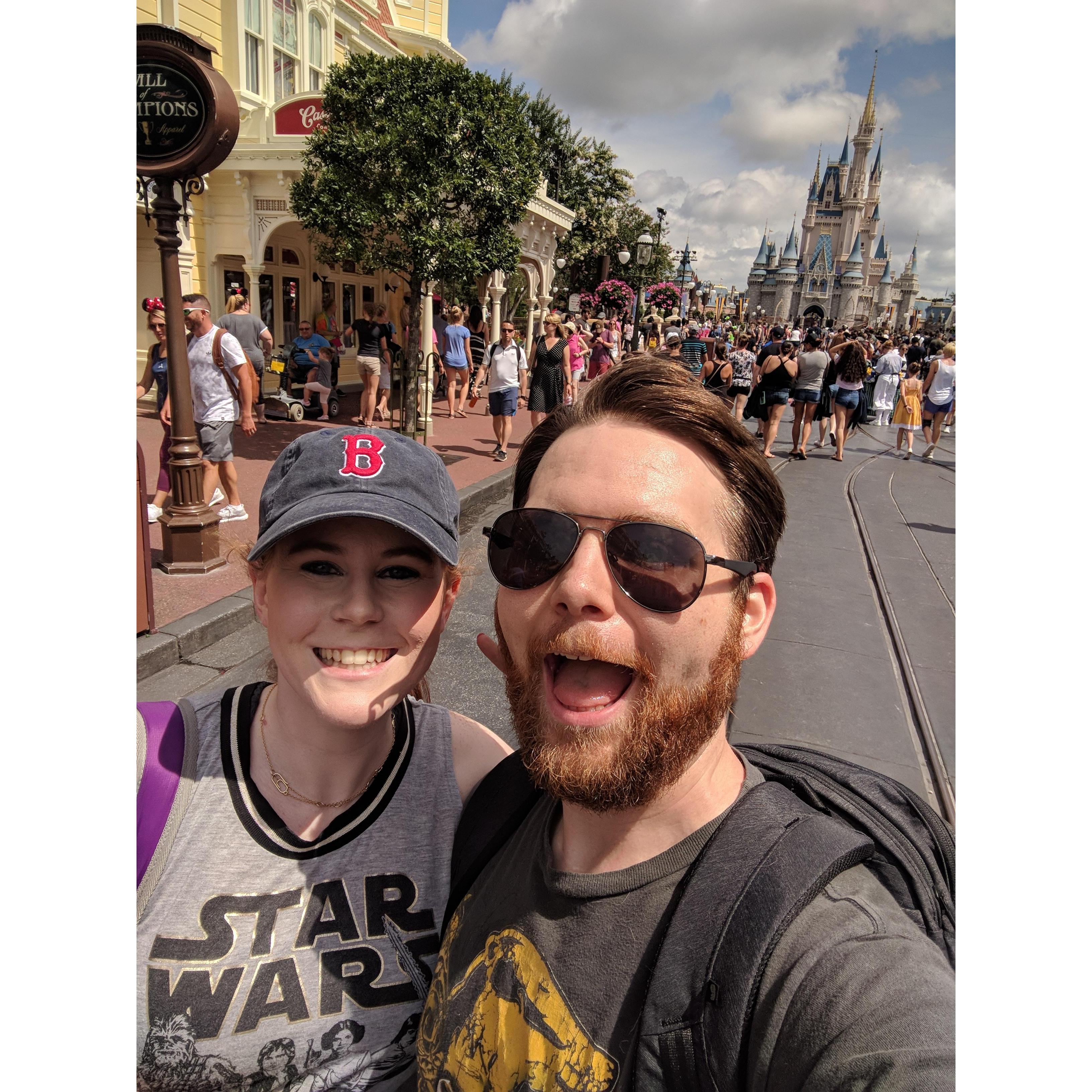 Second trip to Disney. Where Nathan proposed two  days later!