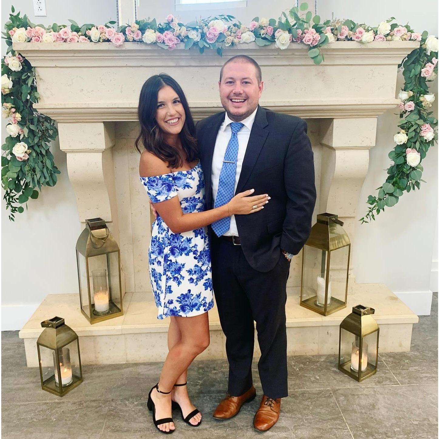 We've gone to many weddings together and are so excited to have our own!