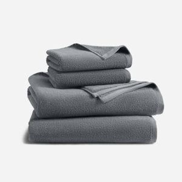 Plush Turkish Cotton Bath Sheet Bundle - Slate