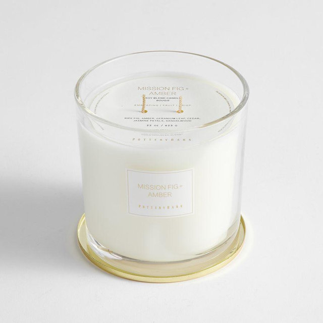 Signature Scented Candle, Mission Fig & Amber, Large, 22 oz