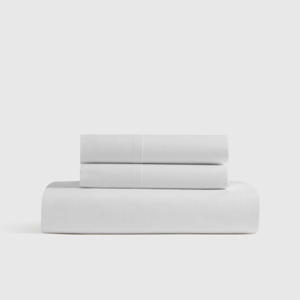 Organic Crisp Percale Fitted Sheet Set - Cal King