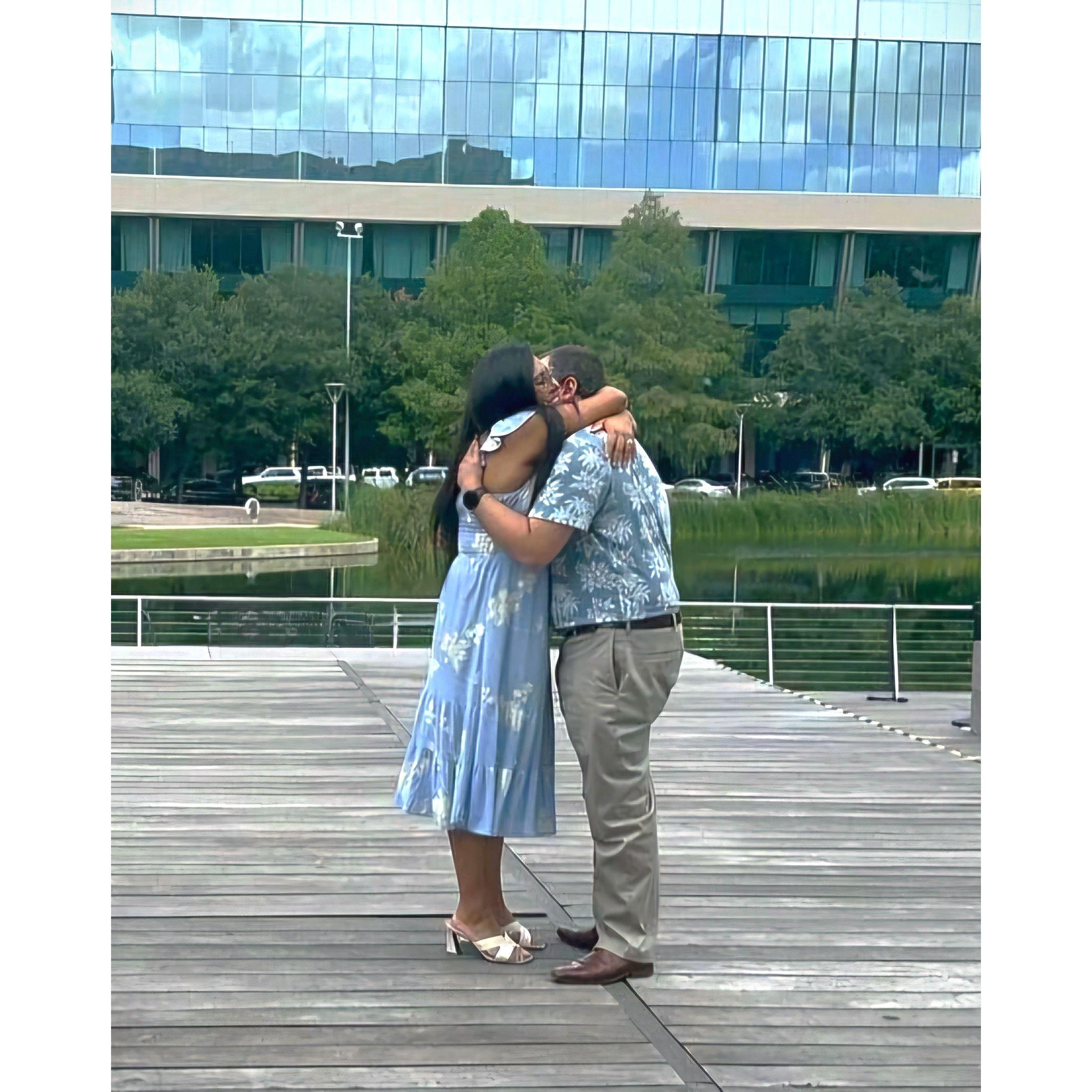 On July 4th, 2024, the day Laura said ‘yes,’ Joseph orchestrated a stunning surprise with the loving support of friends and family, making their hearts sparkle like the fireworks above