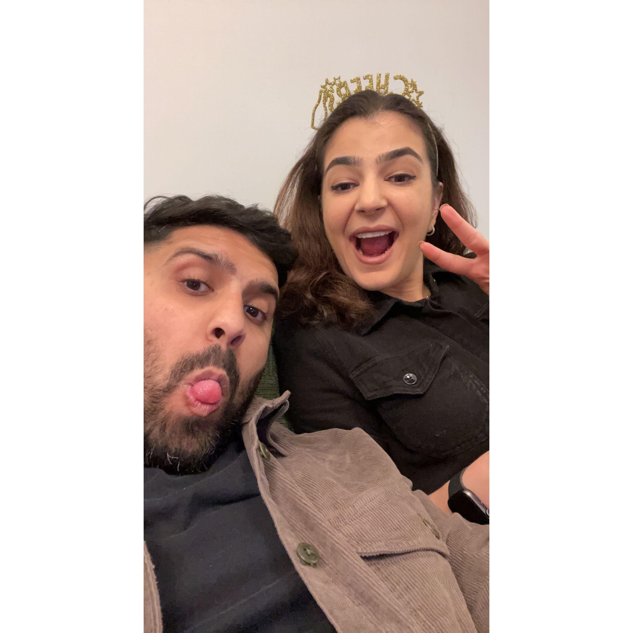 Ringing in the new year together!