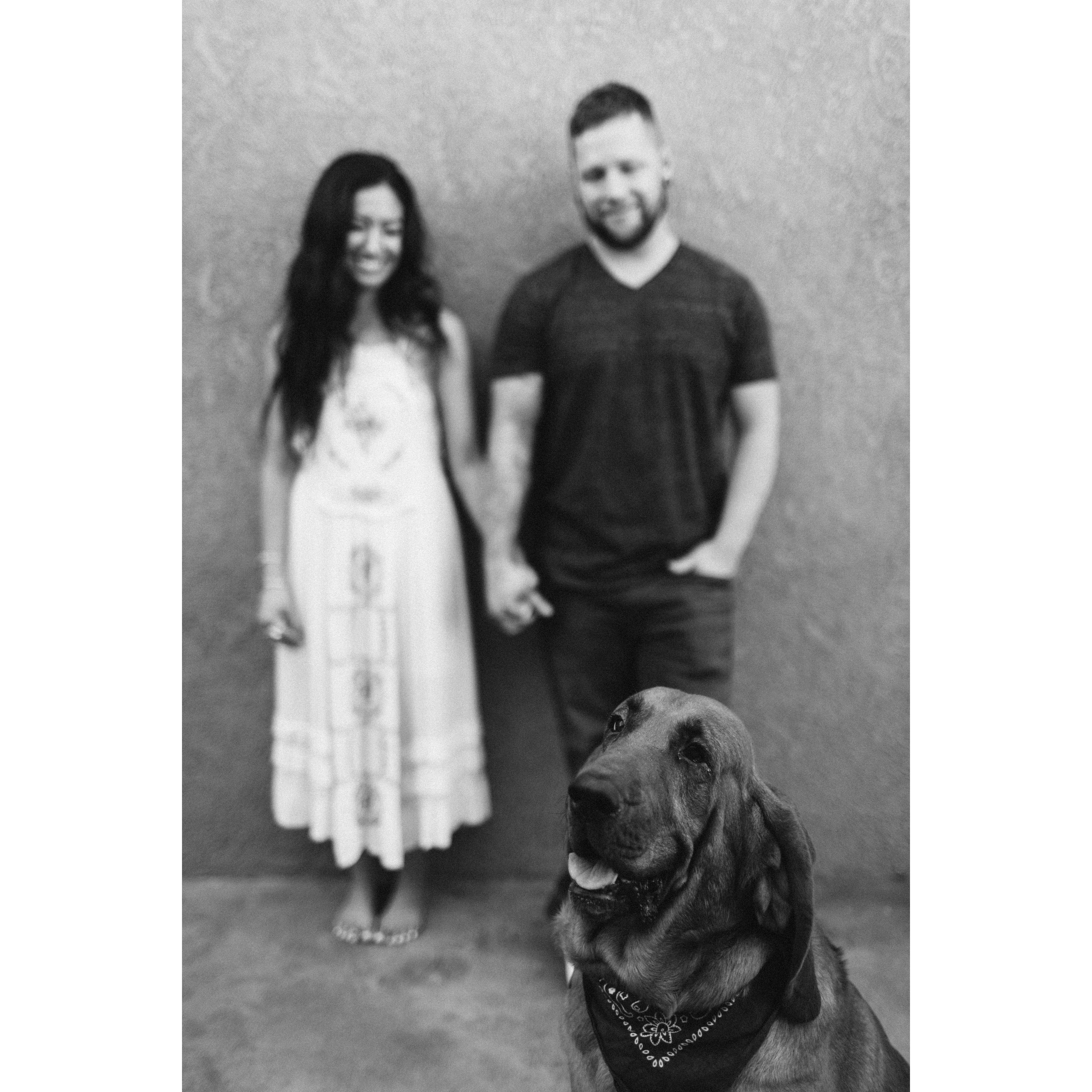 Our engagement shoot in our home in Torrance
Photo by Britt Crowe (brittcrowe.com)