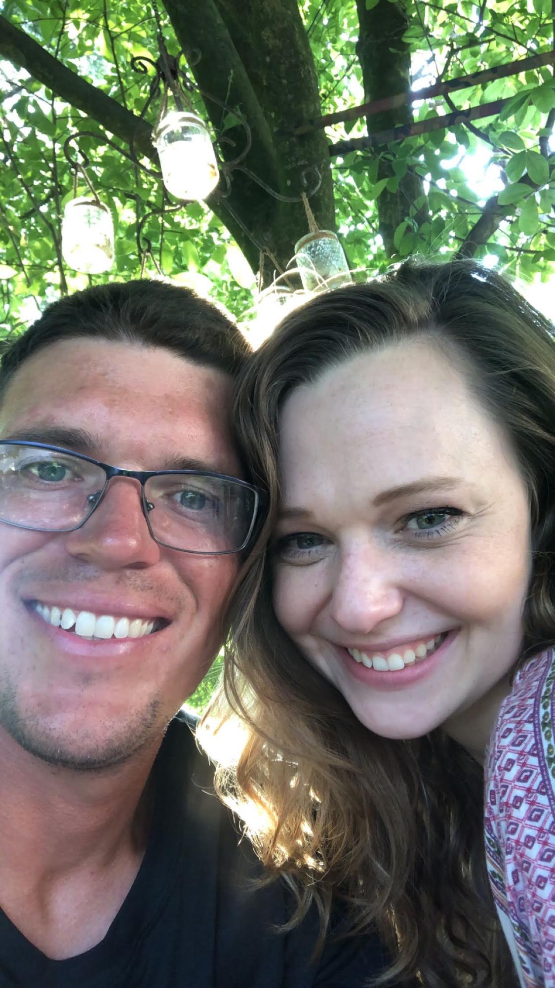 7/3/2020: Our first  "real date" during the pandemic - Black Forest on the patio.