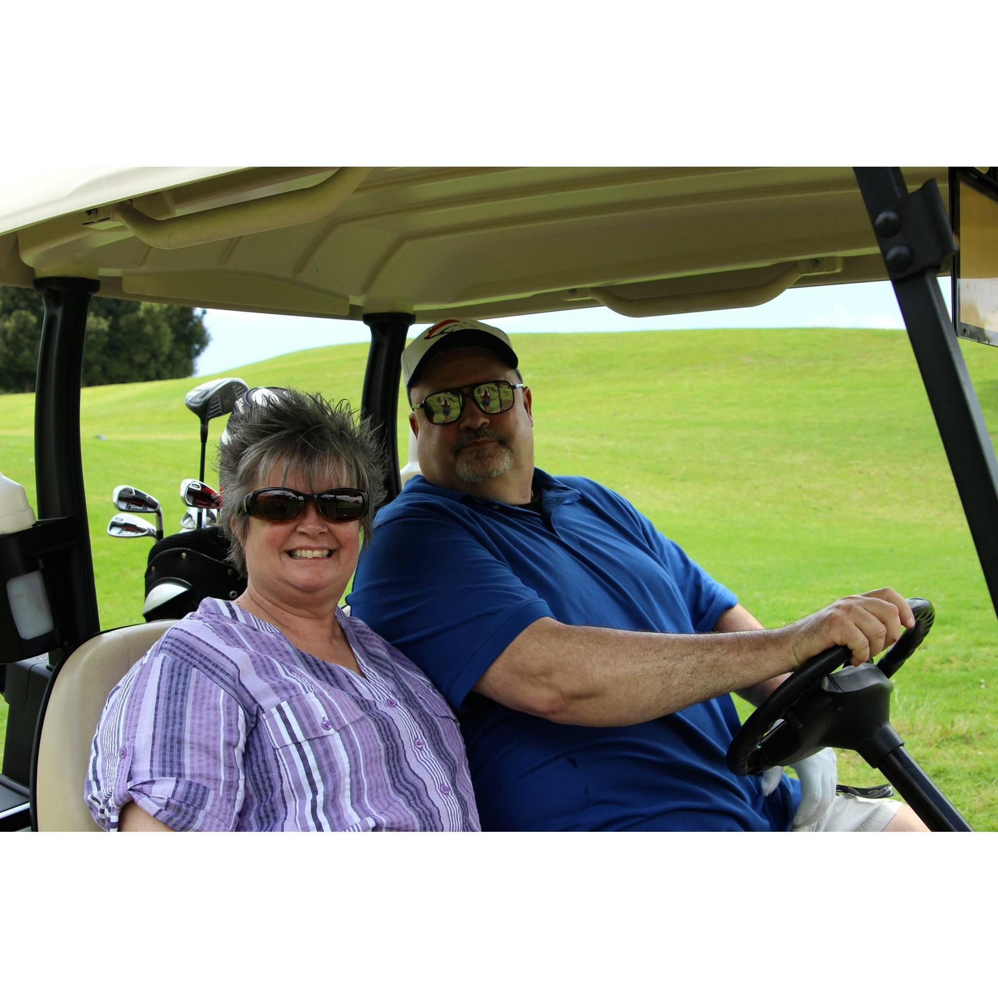 Mom and Dad at Big Island Country Club where we met
