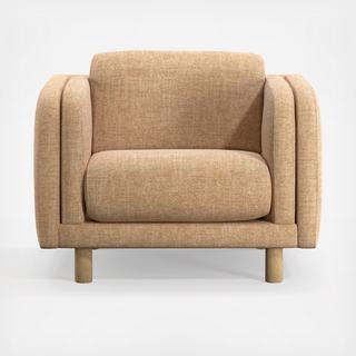 Pershing Curved Arm Chair