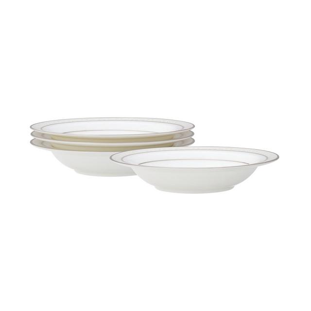 Noritake Montvale Platinum Set of 4 Fruit Bowls, Service For 4