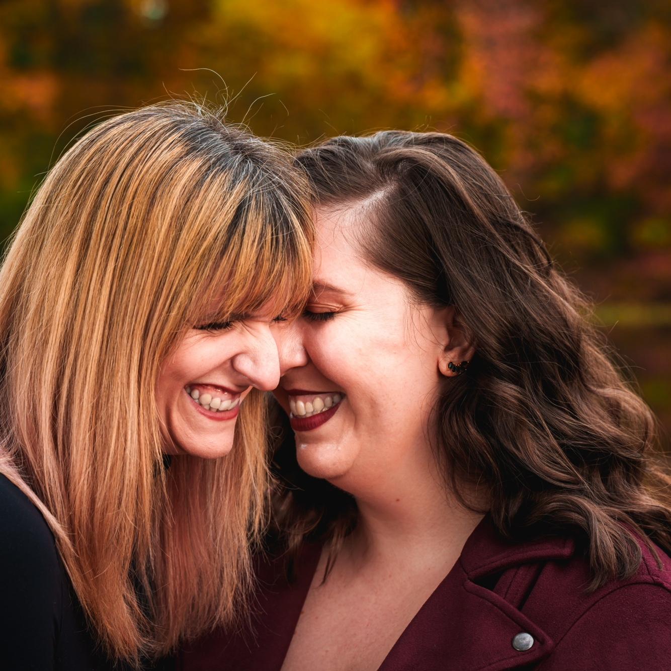 Our engagement photoshoot in Prospect Park.