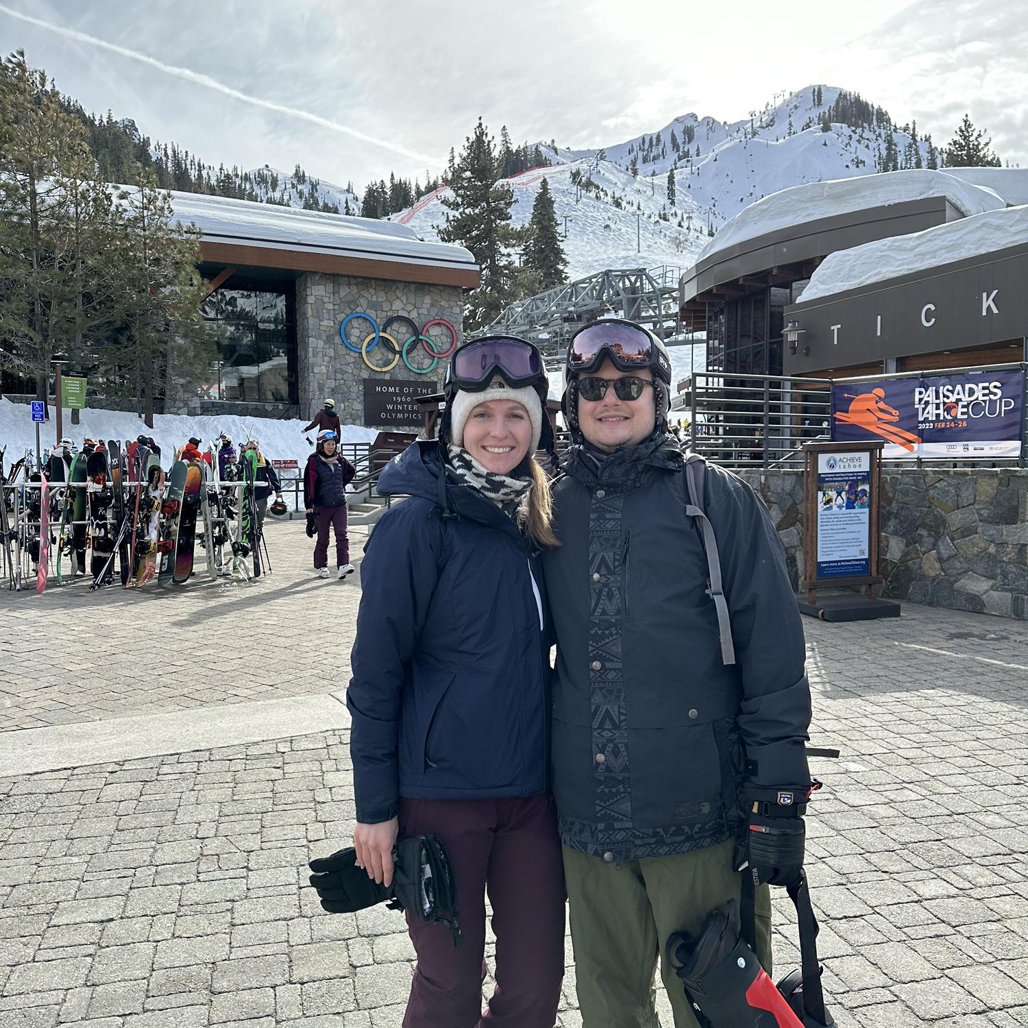 Skiing at Lake Tahoe February 2023