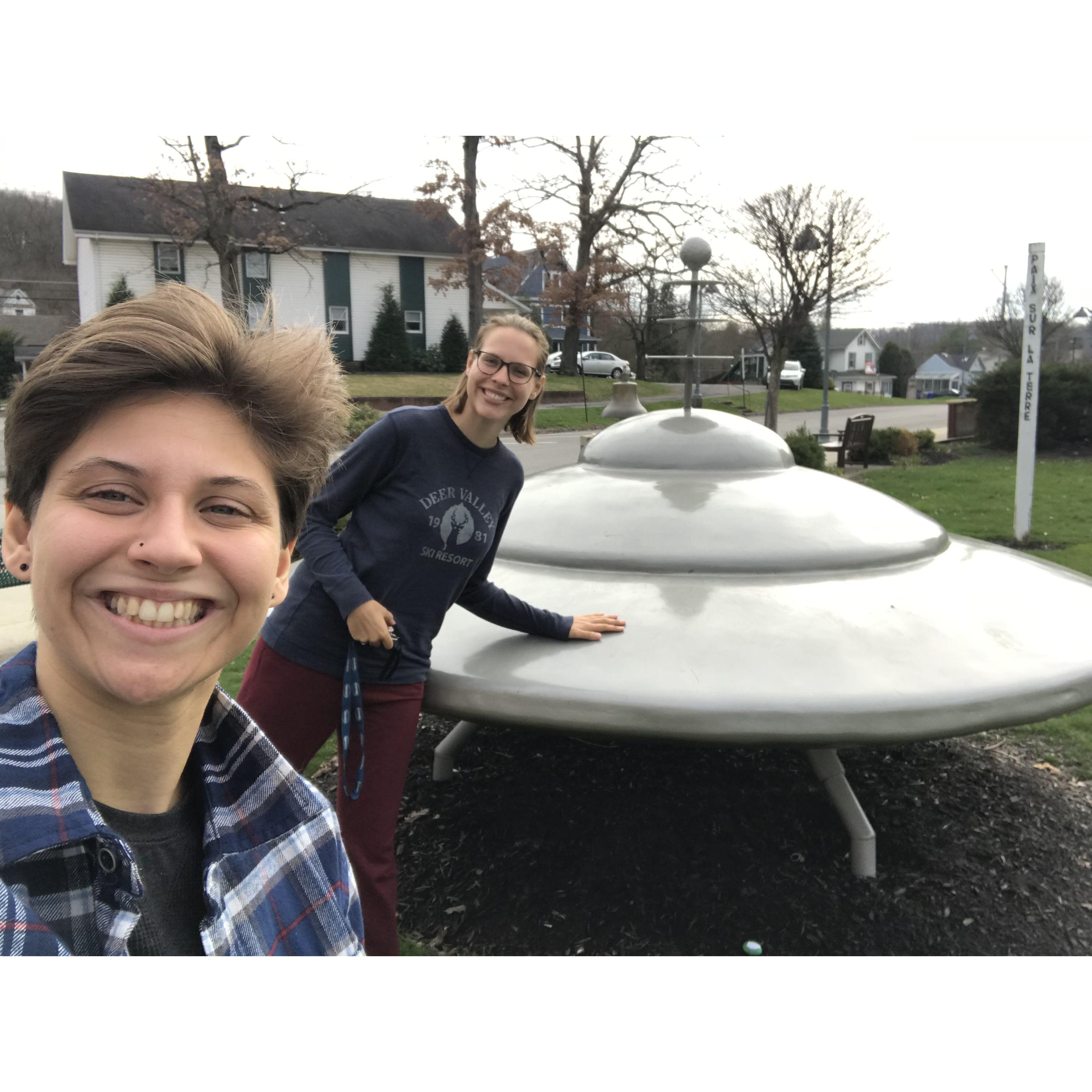 This is the UFO in Mars, PA (Liz's Hometown).