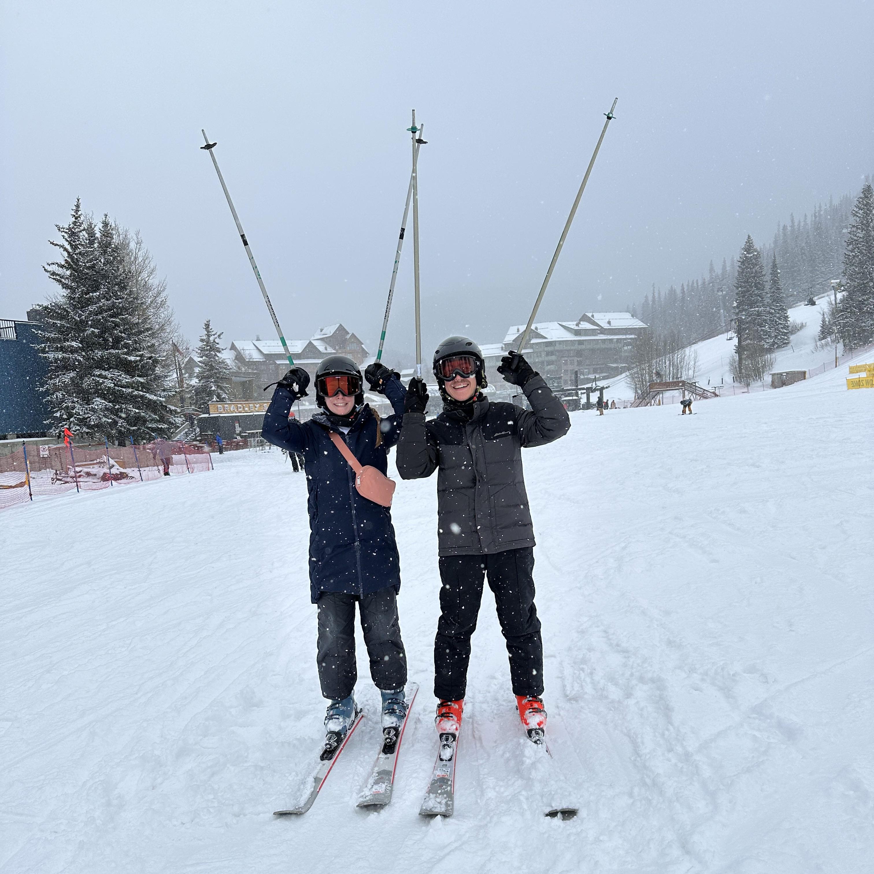 Our first time skiing! - 2022