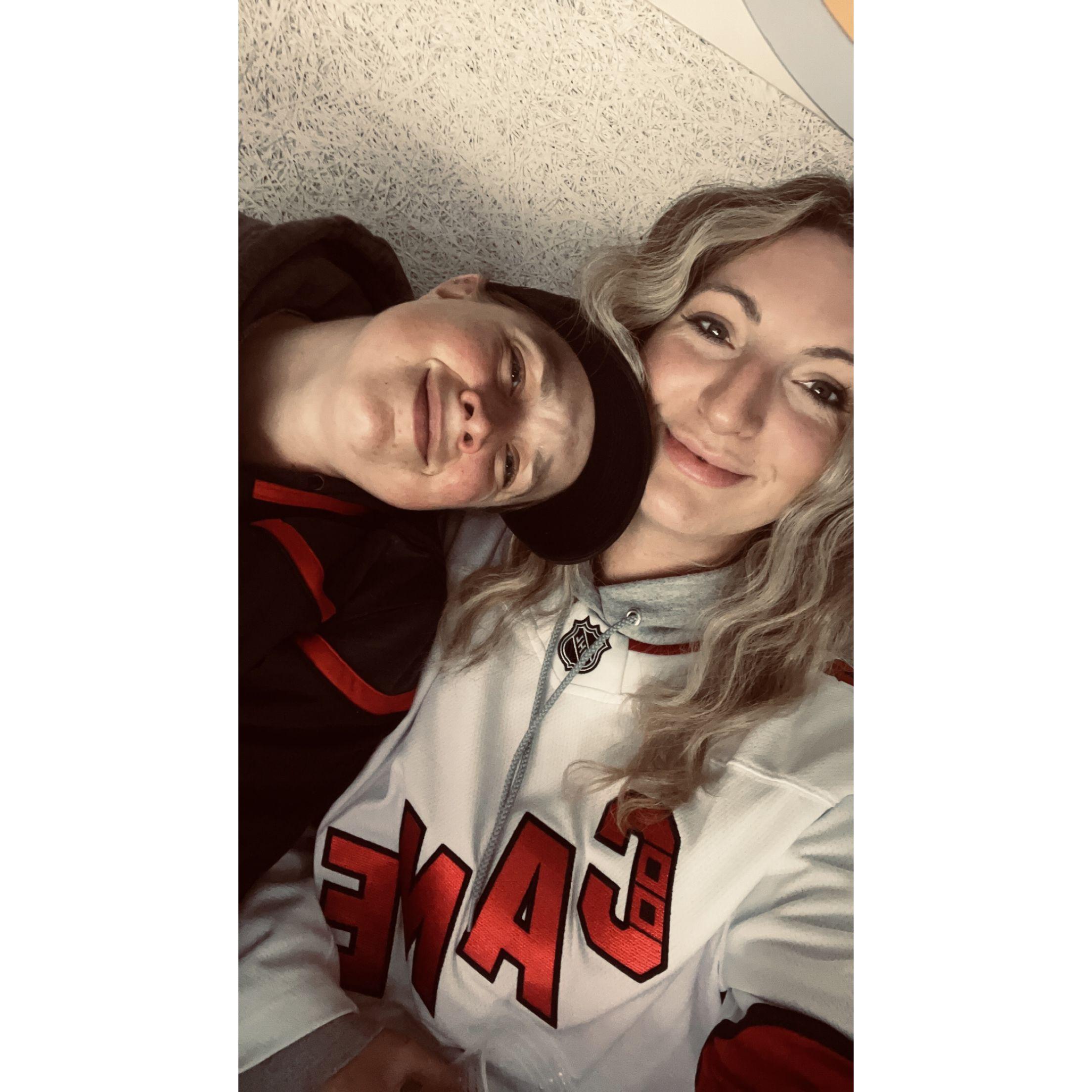 Our faces when the Bruins were beating the Hurricanes