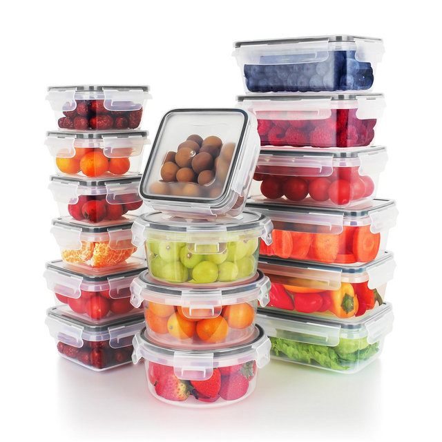 SUGIFT 32 Pcs (16Pack) BPA-free Food Storage Containers Set with Lids