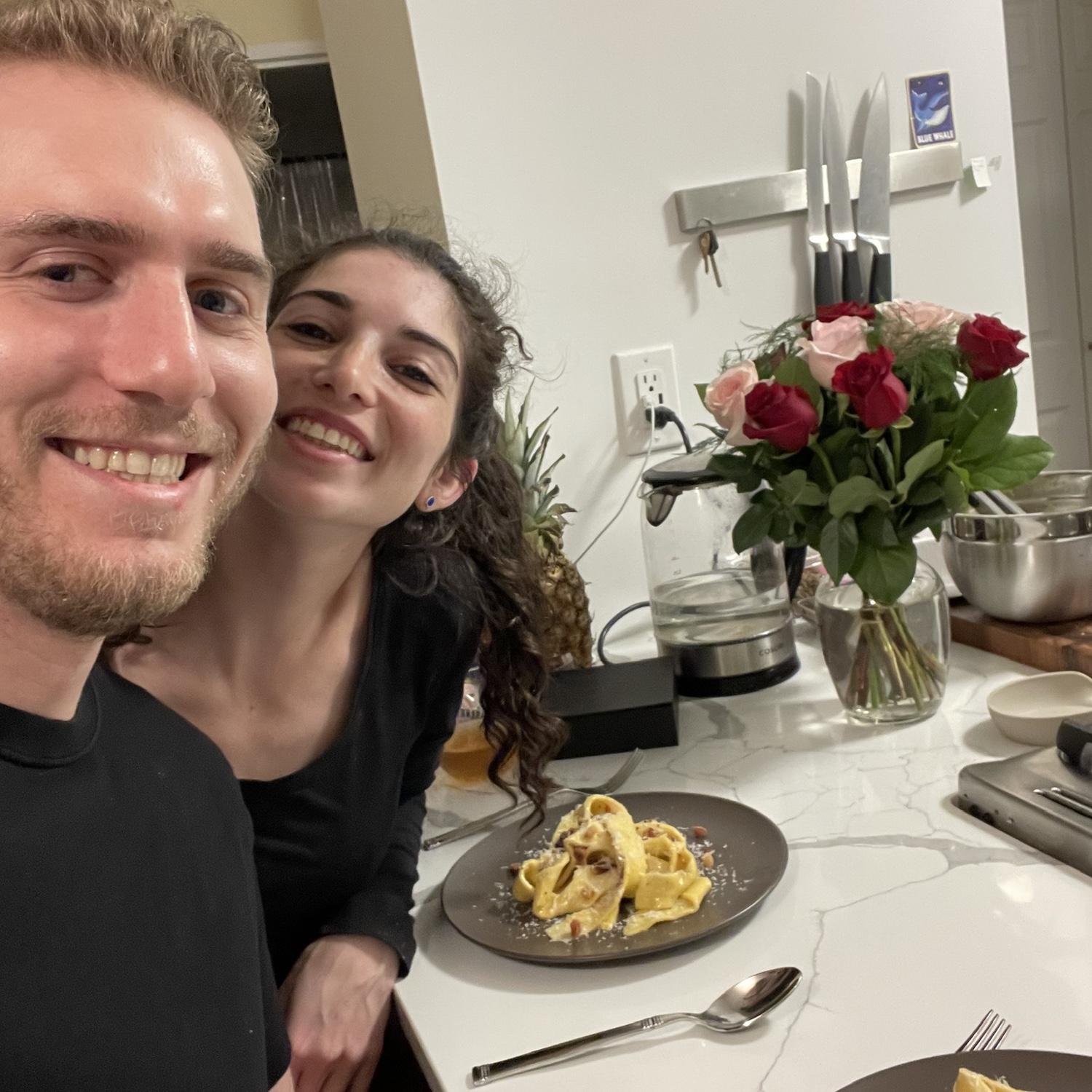 Homemade carbonara