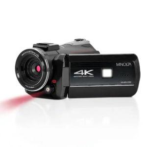 Minolta - MN4K40NV 4K Video 30-Megapixel Night Vision Camcorder - Black
